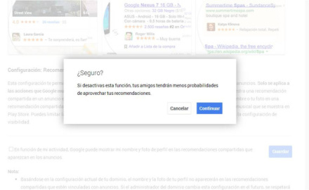 Google venderá como publicidad tus recomendaciones. ¿Cómo evitarlo?