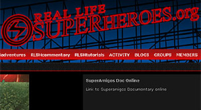 Website de los Real Life Superheroes