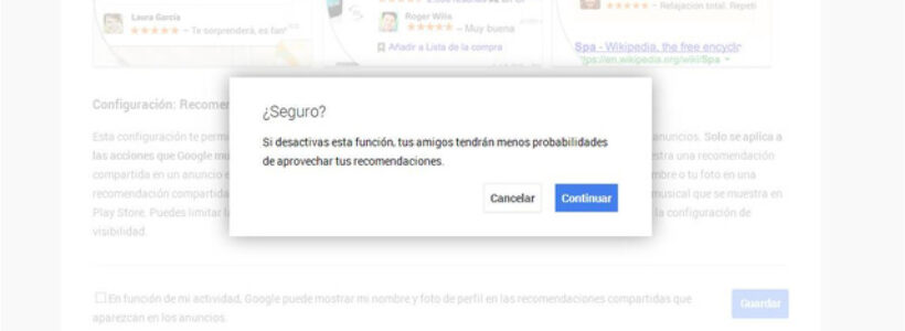 Google venderá como publicidad tus recomendaciones. ¿Cómo evitarlo?