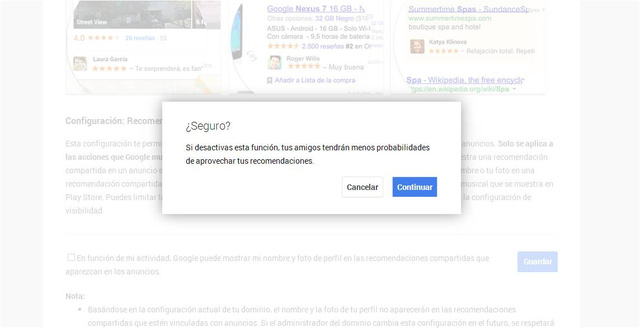 Google venderá como publicidad tus recomendaciones. ¿Cómo evitarlo?